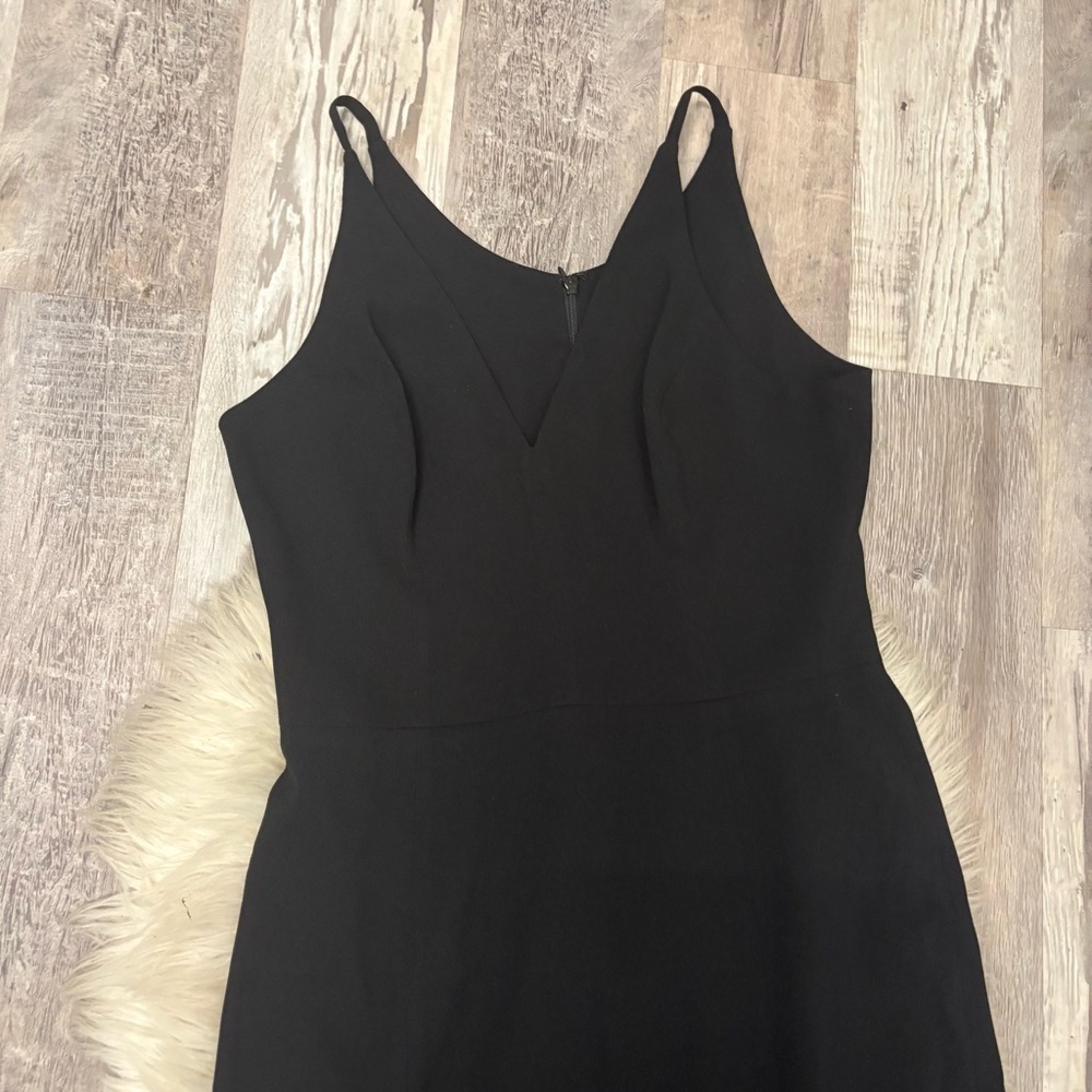 Isabelle midi dress Dress the Population sz large Black Spaghetti Strap Sheath - Picture 7 of 12